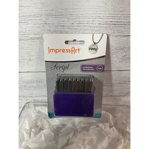 ImpressArt metal  letter stamp set script‎